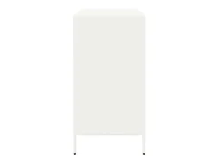 Aparador blanco 101,5x39x73,5 cm acero laminado en frío