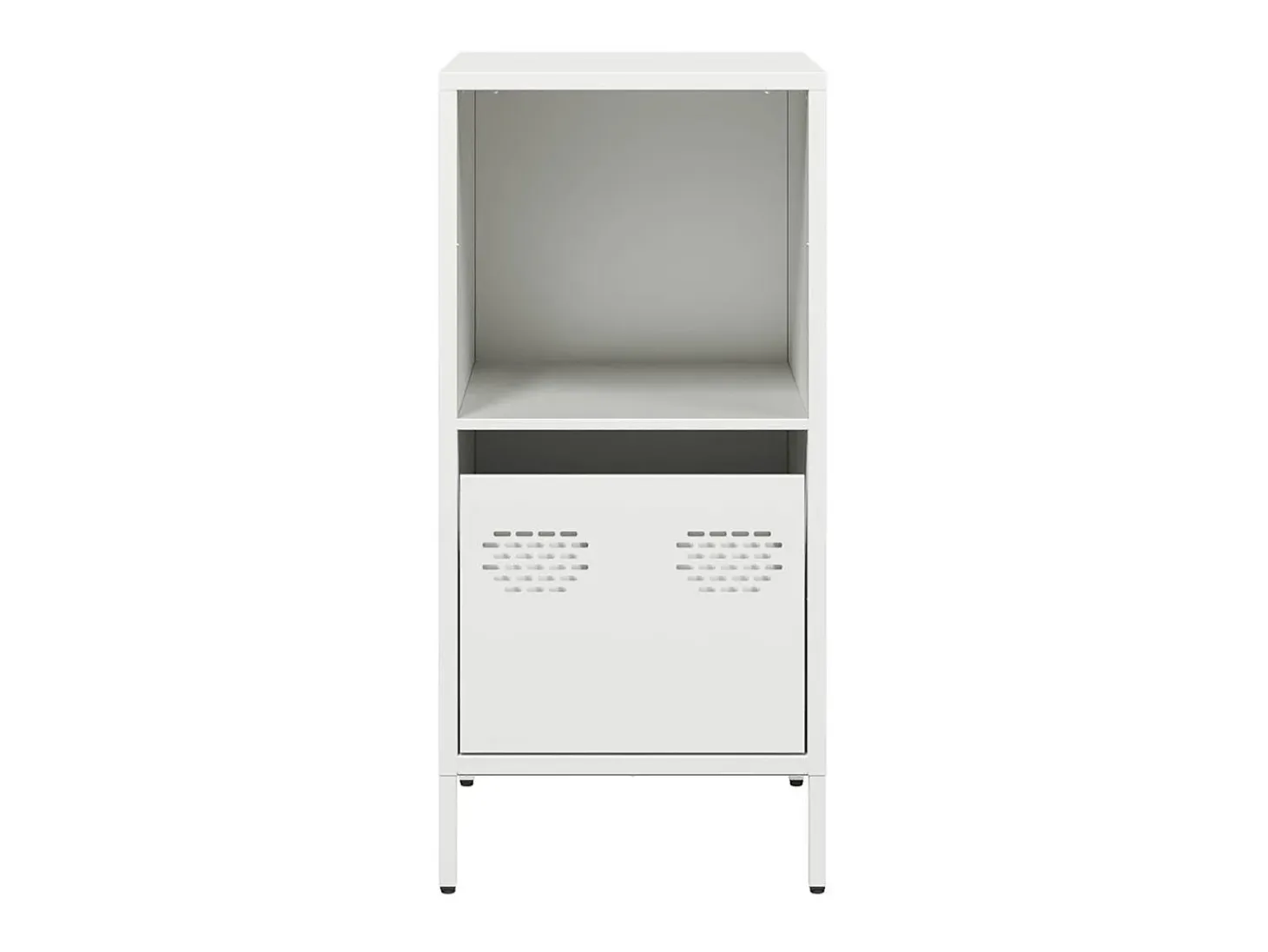 Aparador blanco 35x39x73,5 cm acero laminado en frío
