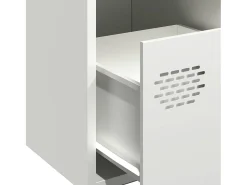 Aparador blanco 35x39x73,5 cm acero laminado en frío