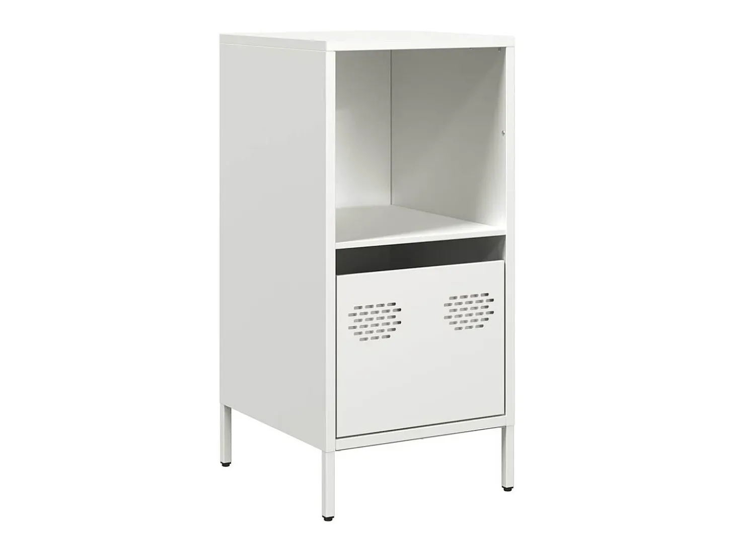 Aparador blanco 35x39x73,5 cm acero laminado en frío