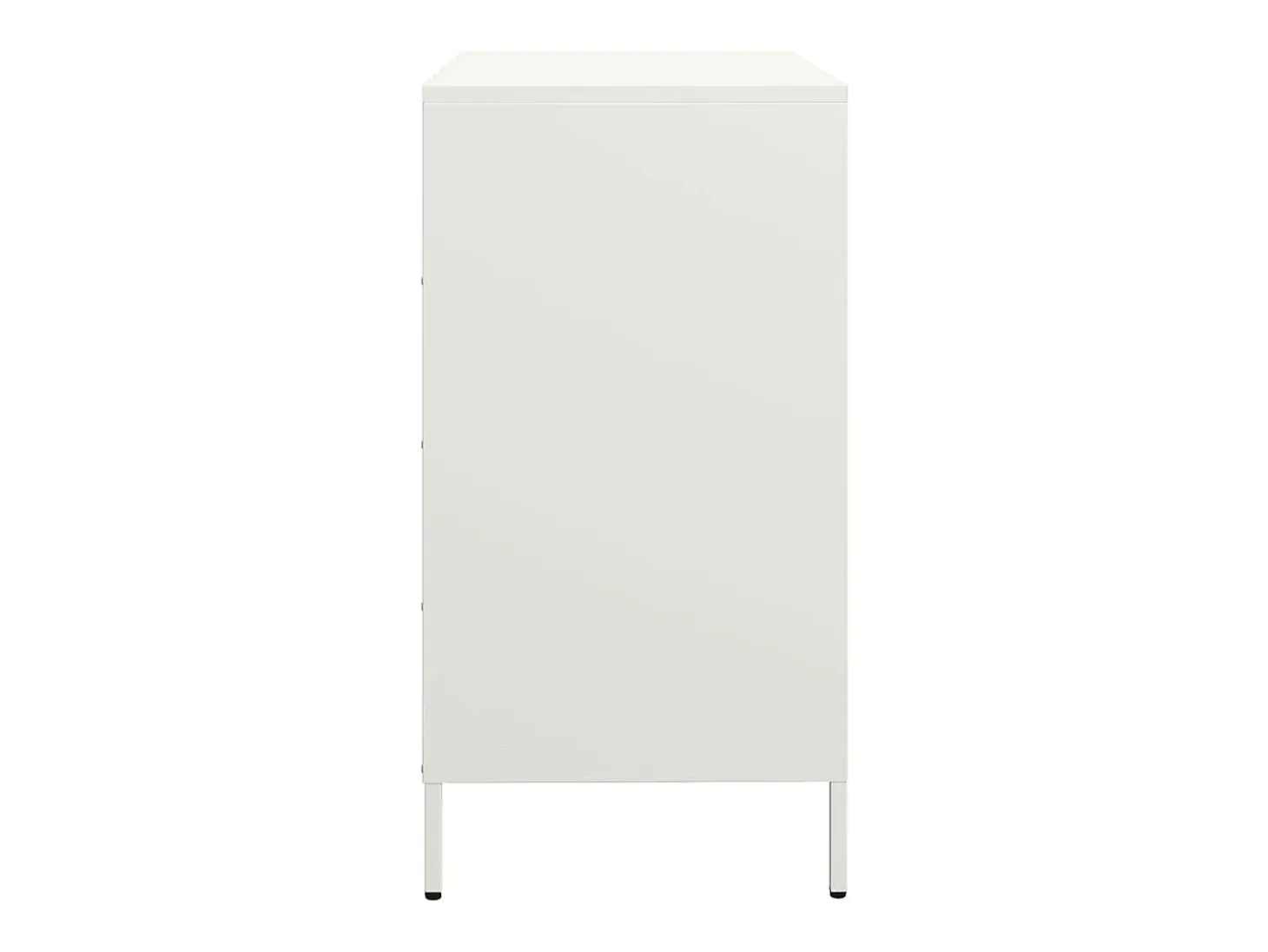 Aparador blanco 68x39x73,5 cm acero laminado en frío