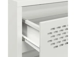 Aparador blanco 68x39x73,5 cm acero laminado en frío