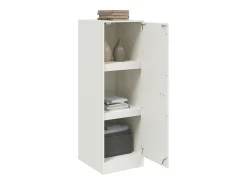 Aparador blanco 34,5x39x107 cm acero