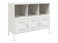 Aparador blanco 100,5x39x79 cm acero