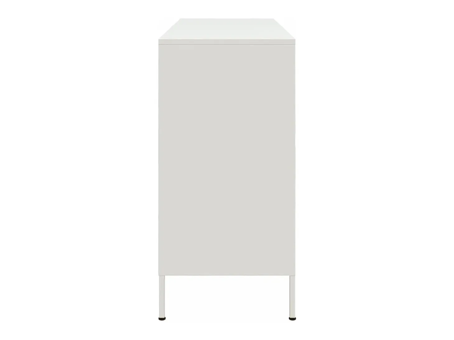 Aparador blanco 100,5x39x79 cm acero
