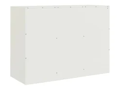 Aparador blanco 99x39x73 cm acero