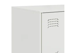 Aparador blanco 67x39x73 cm acero