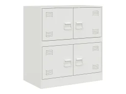 Aparador blanco 67x39x73 cm acero