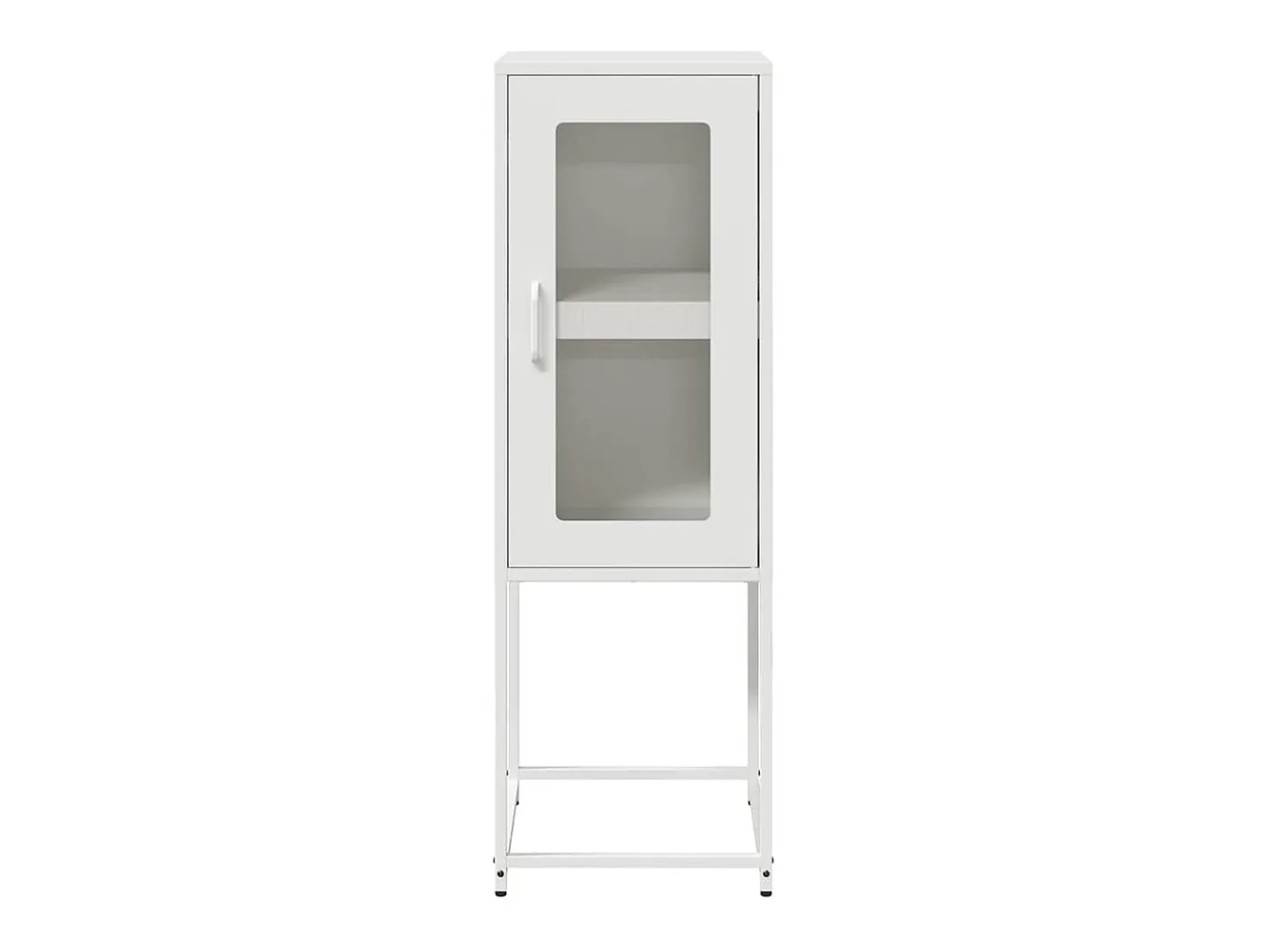 Aparador blanco 36x39x107 cm acero laminado en frío