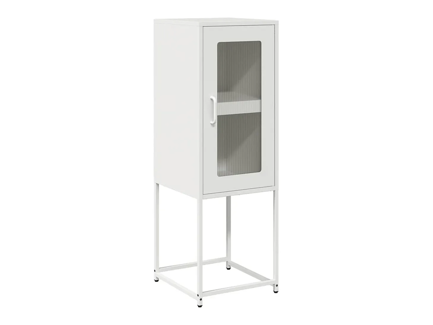 Aparador blanco 36x39x107 cm acero laminado en frío