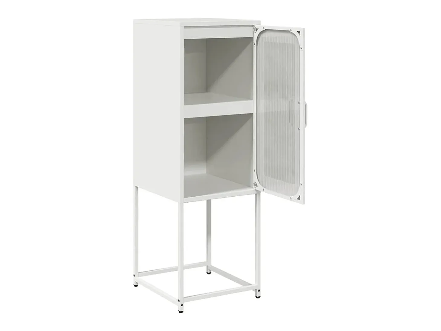 Aparador blanco 36x39x107 cm acero laminado en frío