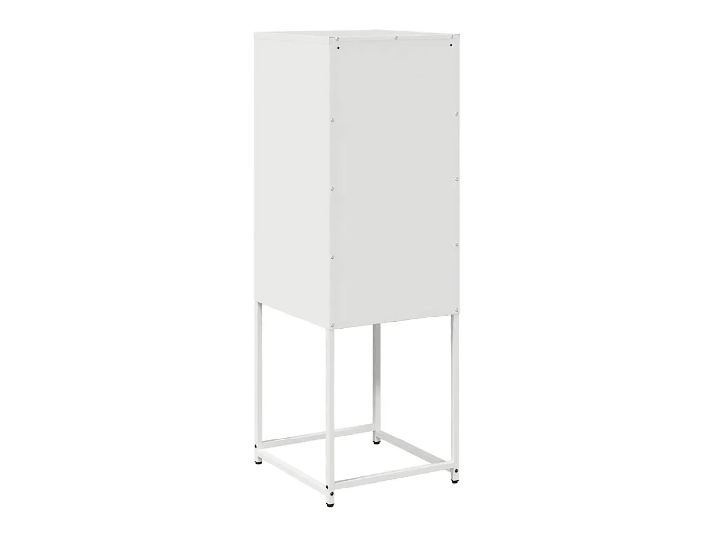 Aparador blanco 36x39x107 cm acero laminado en frío