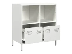Aparador blanco 68x39x73,5 cm acero laminado en frío