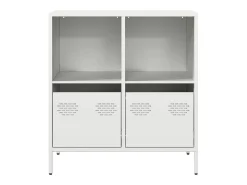 Aparador blanco 68x39x73,5 cm acero laminado en frío