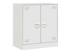 Aparador blanco 67x39x73 cm acero