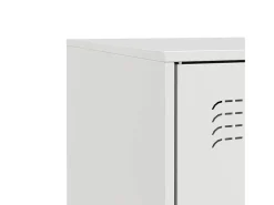Aparador blanco 67x39x73 cm acero
