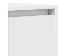 Aparador blanco 120x41x75 cm en madera de ingeniería