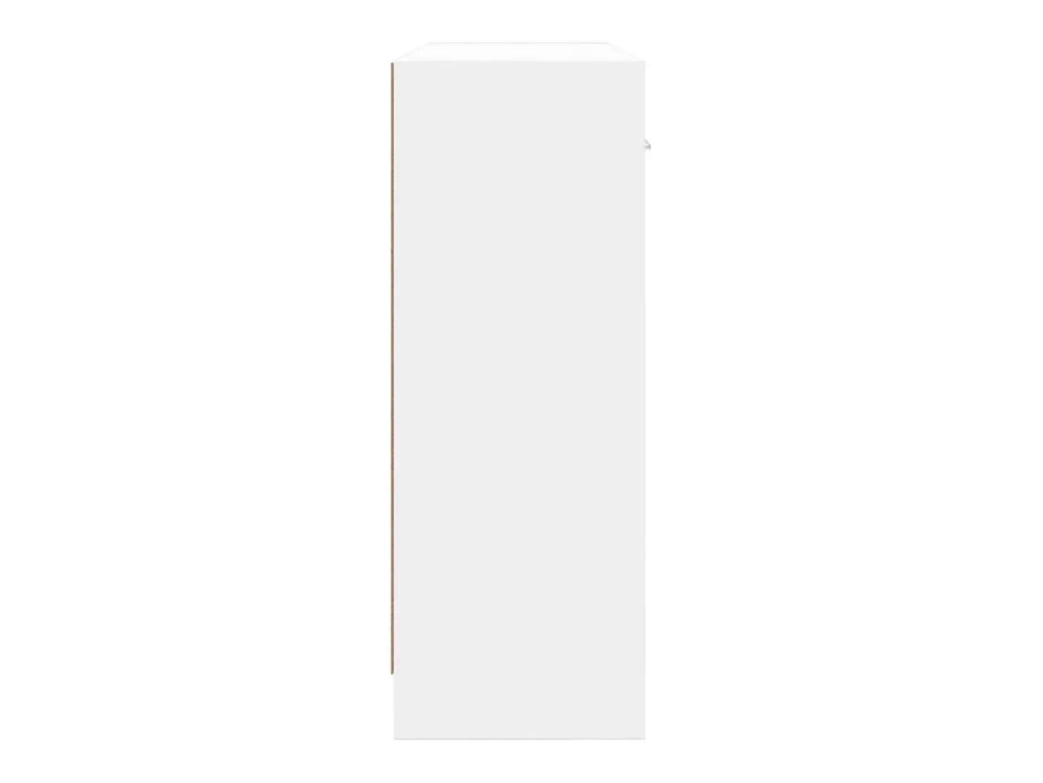 Aparador blanco 91x28x75 cm madera contrachapada