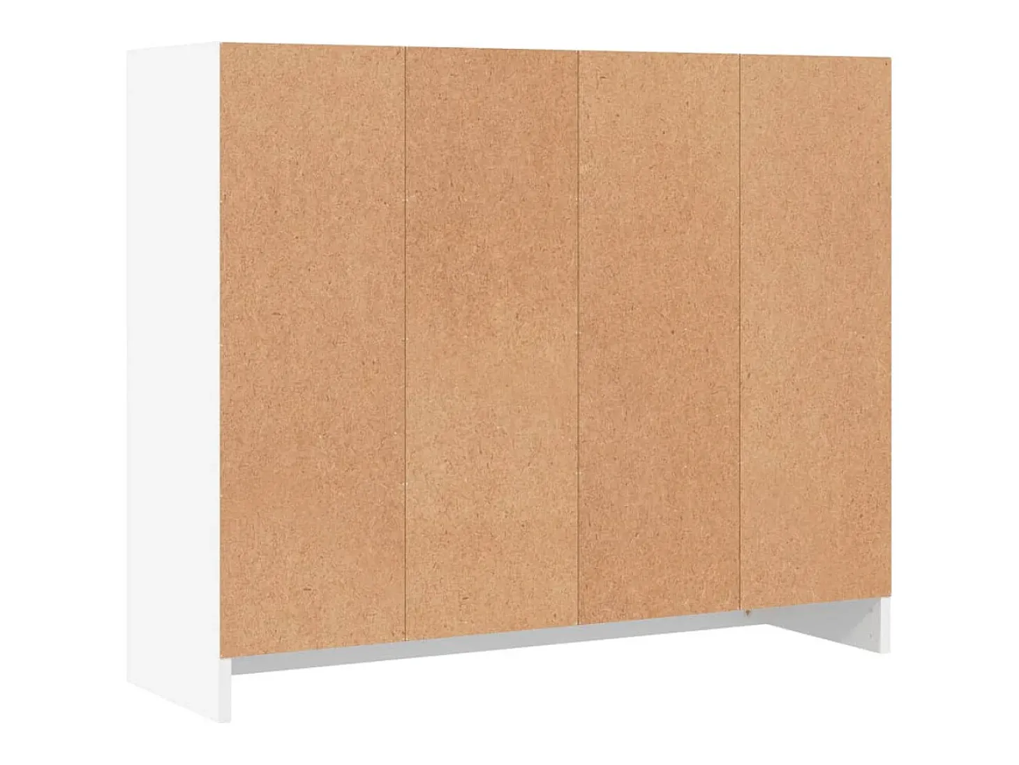 Aparador blanco 91x28x75 cm madera contrachapada