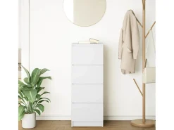 Aparador blanco 37,5x35x99 cm madera contrachapada