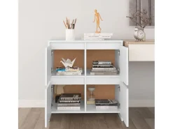 Aparador blanco 70x41x75 cm Madera de ingeniería