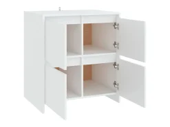 Aparador blanco 70x41x75 cm Madera de ingeniería