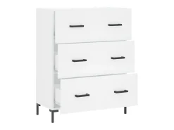 Aparador blanco 69,5x34x90 cm madera de ingeniería