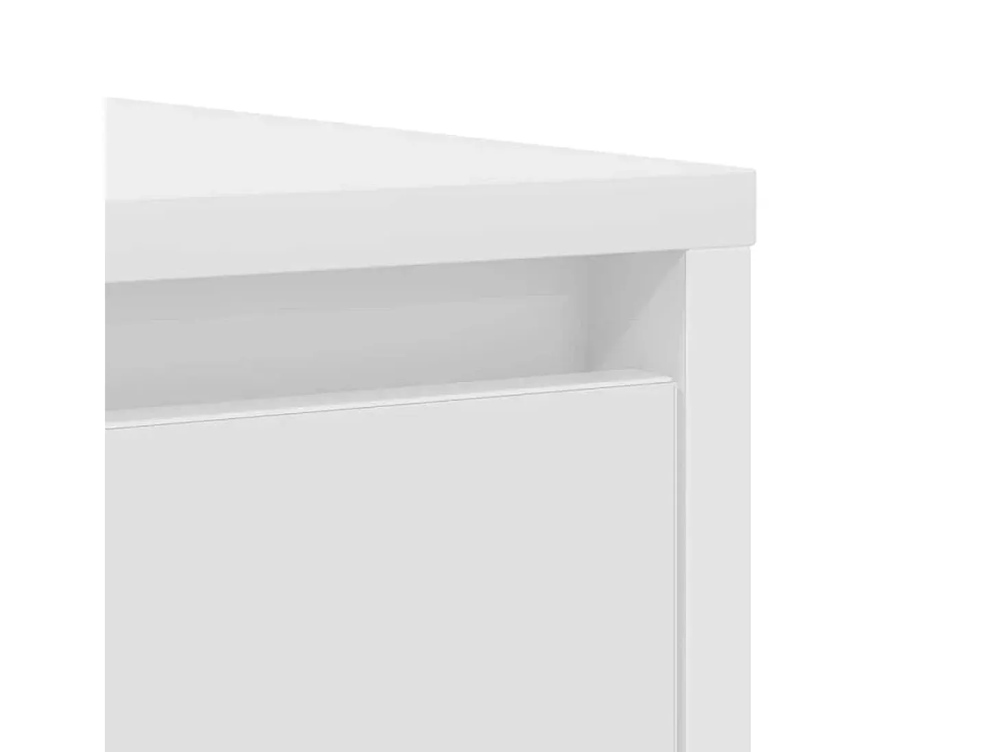 Aparador blanco 85x34x76 cm madera contrachapada