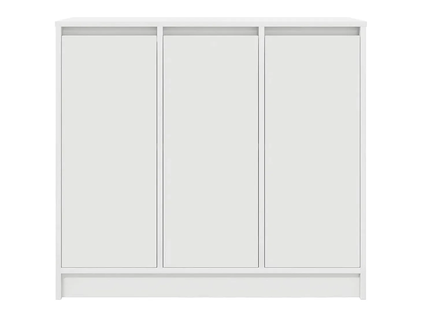 Aparador blanco 85x34x76 cm madera contrachapada
