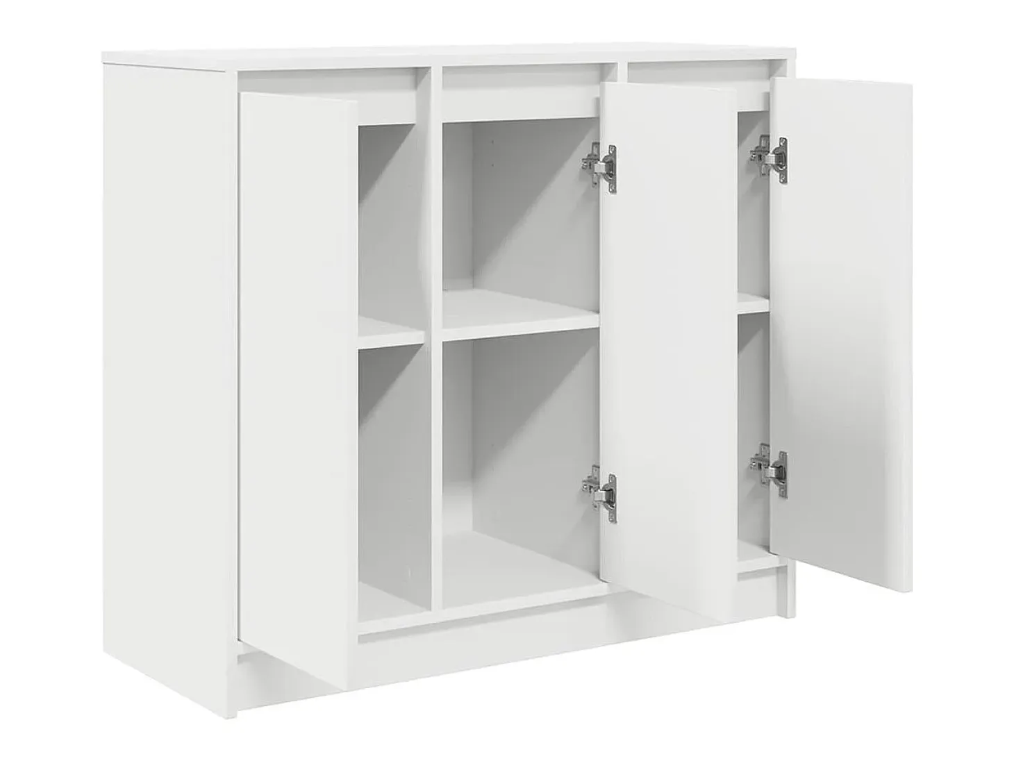 Aparador blanco 85x34x76 cm madera contrachapada