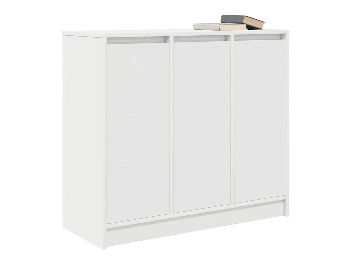 Aparador blanco 85x34x76 cm madera contrachapada