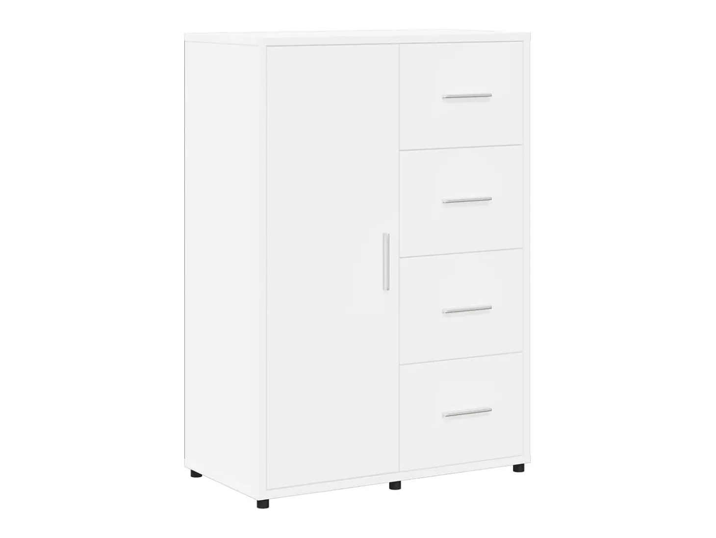 Aparador blanco 60x31x84 cm madera contrachapada