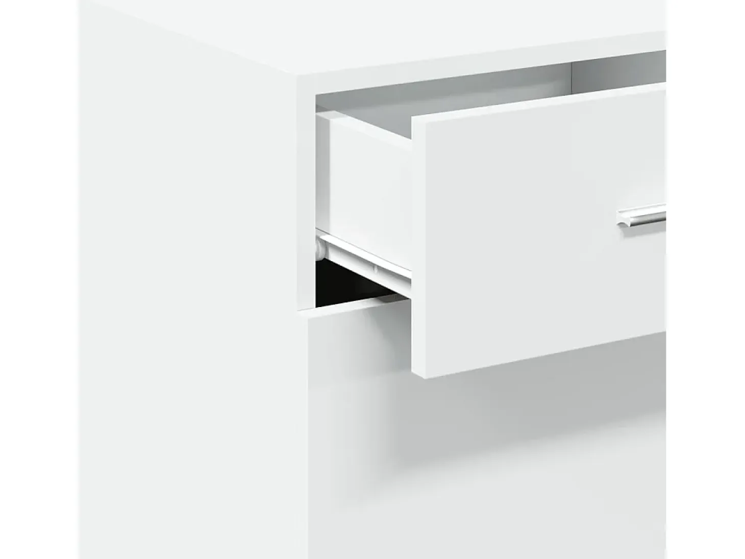 Aparador blanco 40x42,5x93 cm madera contrachapada