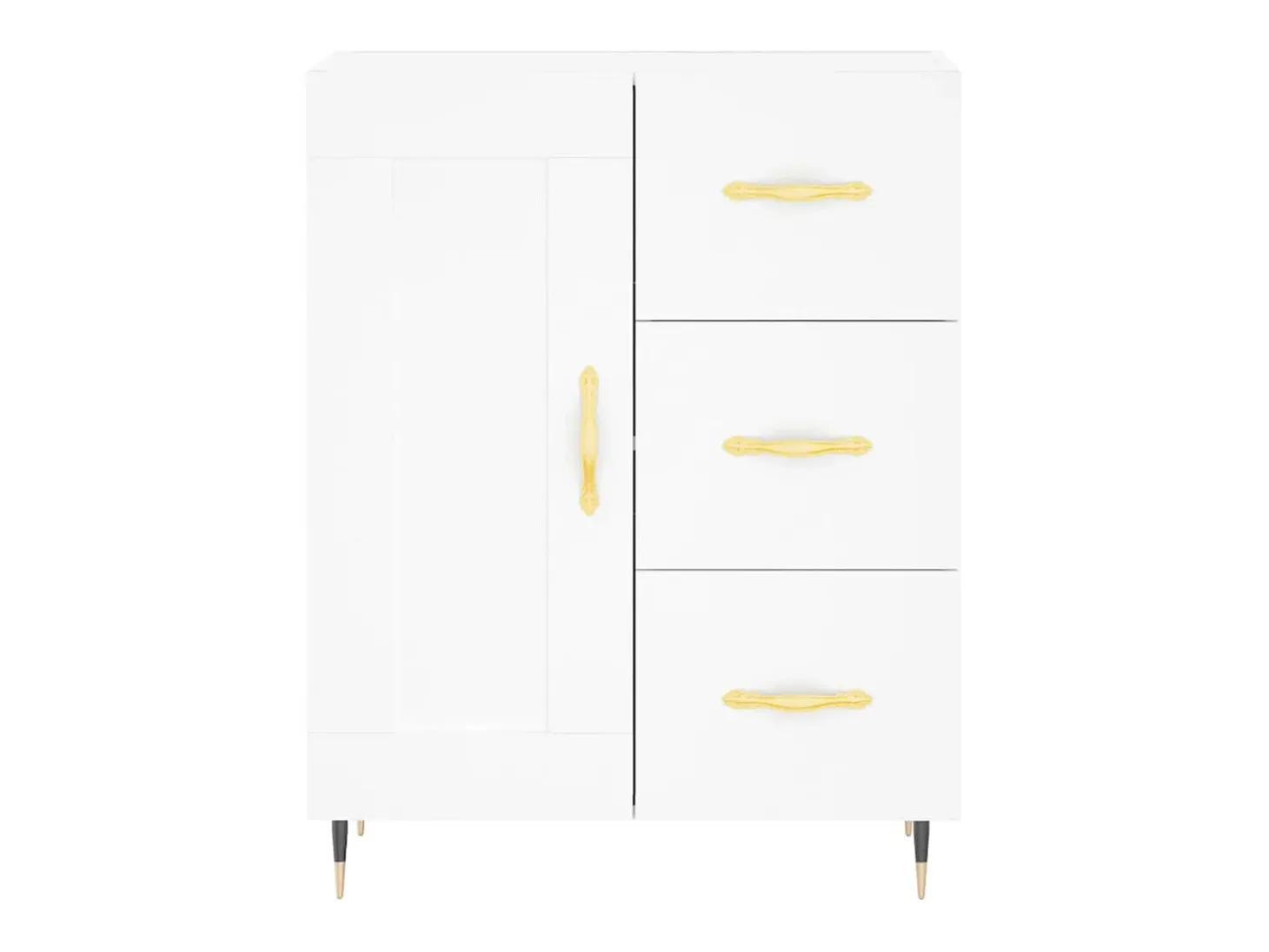 Aparador blanco 69,5x34x90 cm madera de ingeniería