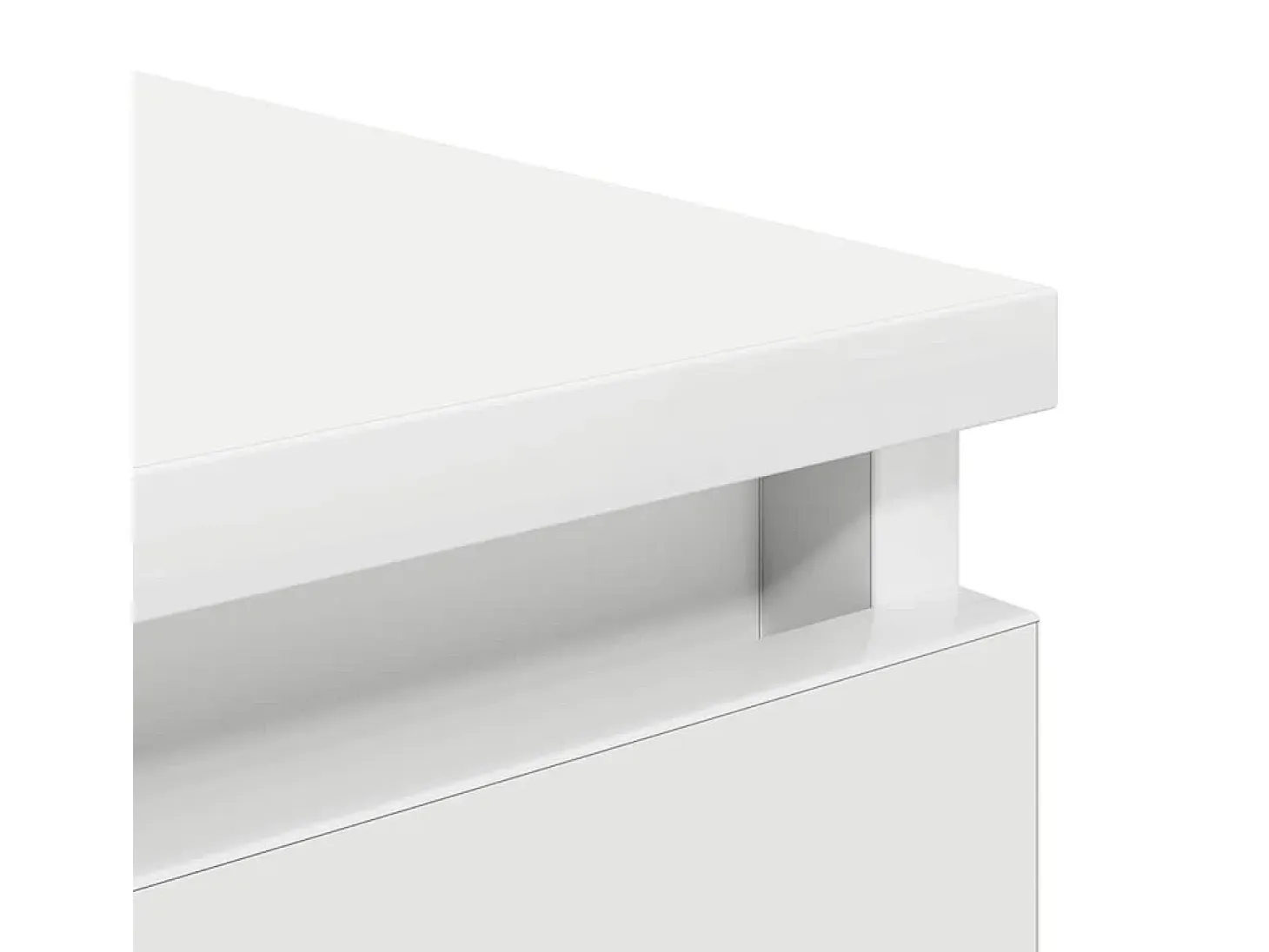 Aparador blanco 37,5x35x76 cm madera de ingeniería