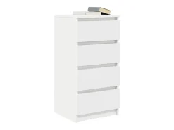 Aparador blanco 37,5x35x76 cm madera de ingeniería