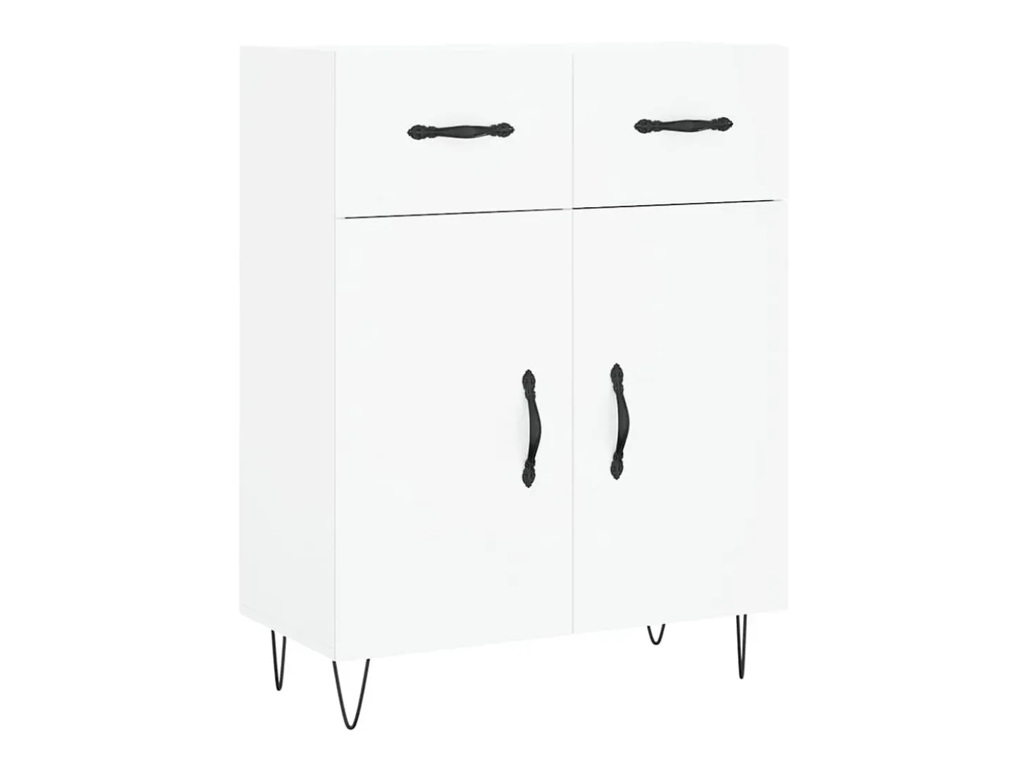 Aparador blanco 69,5x34x90 cm madera de ingeniería