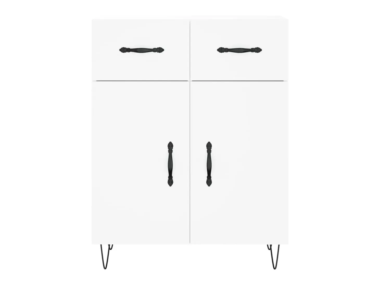 Aparador blanco 69,5x34x90 cm madera de ingeniería