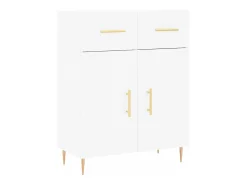 Aparador blanco 69,5x34x90 cm madera de ingeniería