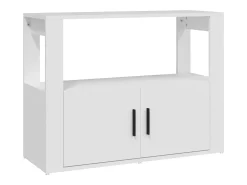 Aparador Blanco 80x30x60 cm Madera de Ingeniería