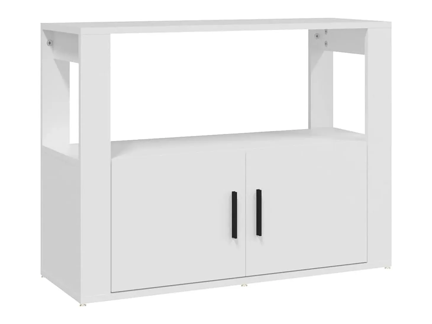 Aparador Blanco 80x30x60 cm Madera de Ingeniería