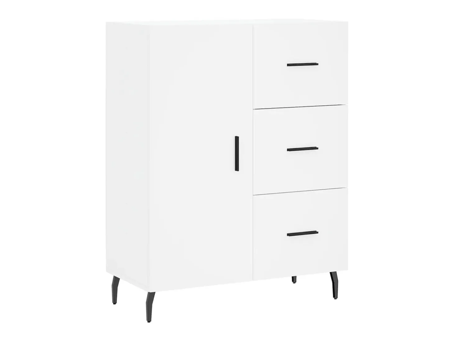 Aparador blanco 69,5x34x90 cm madera de ingeniería