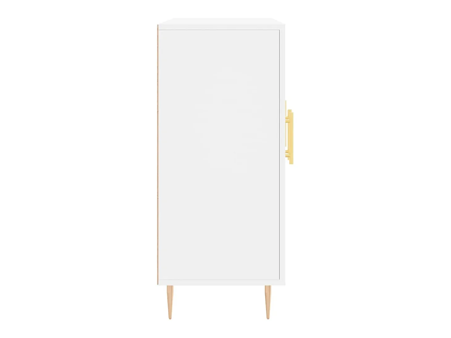 Aparador blanco 90x34x80 cm madera contrachapada