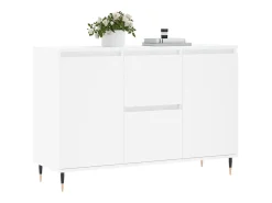 Aparador blanco 104x35x70 cm madera contrachapada