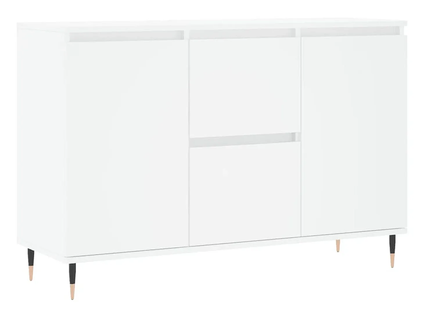 Aparador blanco 104x35x70 cm madera contrachapada
