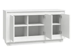 Aparador blanco 102x35x55 cm madera de ingeniería