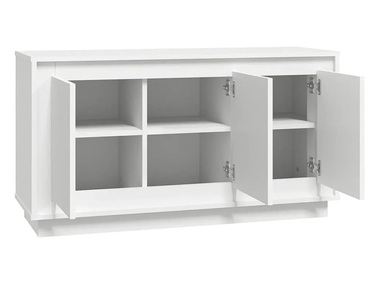 Aparador blanco 102x35x55 cm madera de ingeniería