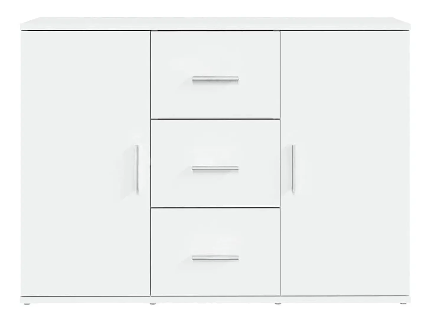 Aparador blanco 91x29,5x65 cm madera contrachapada