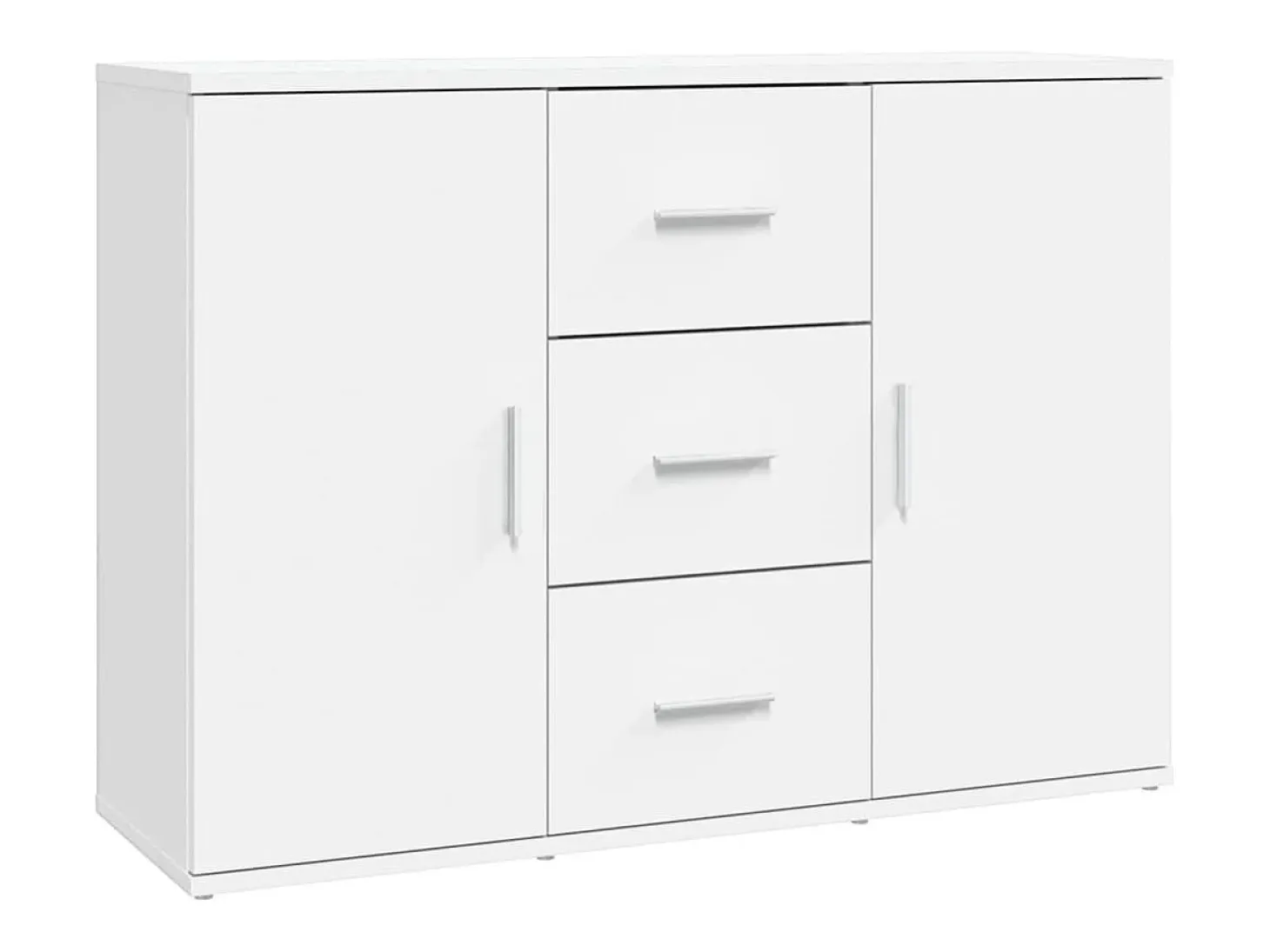 Aparador blanco 91x29,5x65 cm madera contrachapada