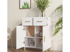 Aparador blanco 69,5x34x89 cm madera contrachapada